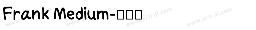 Frank Medium字体转换